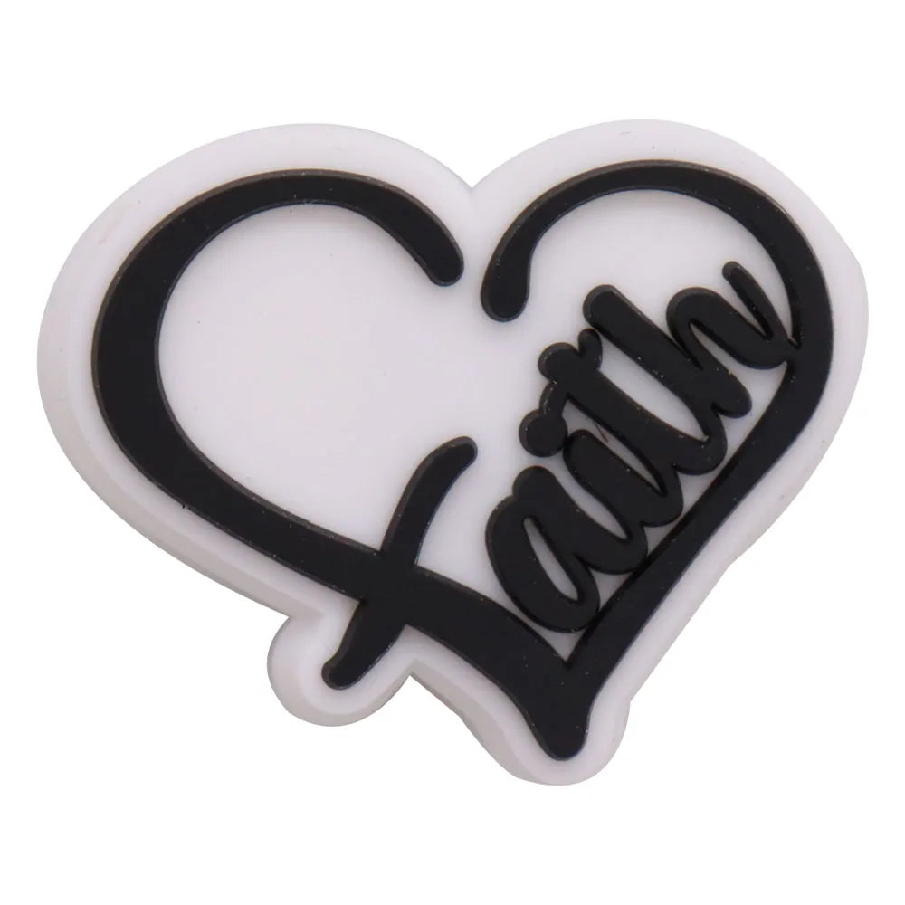 20PCS Jesus Saves Made In God's Image Life Is Good Christianity PVC crocs Decoration Buckle Charms