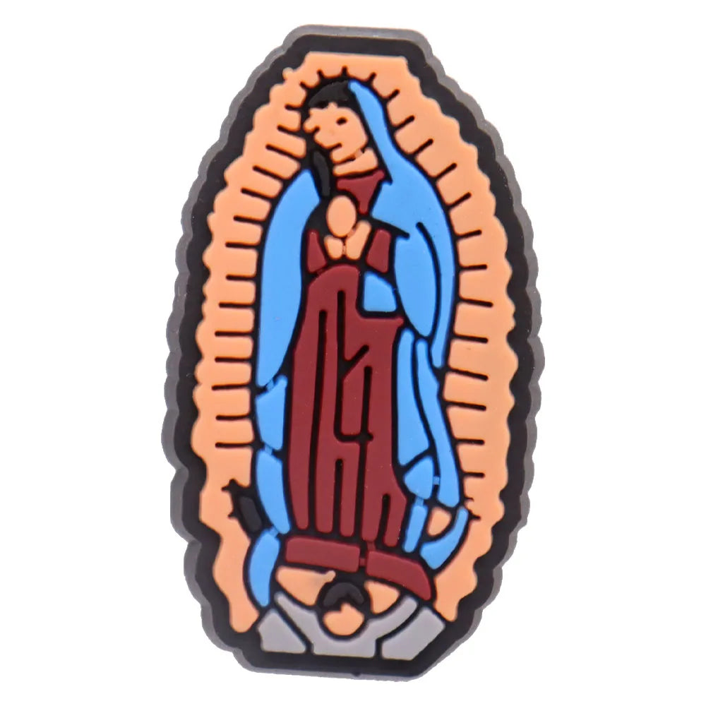 20PCS Jesus Saves Made In God's Image Life Is Good Christianity PVC crocs Decoration Buckle Charms