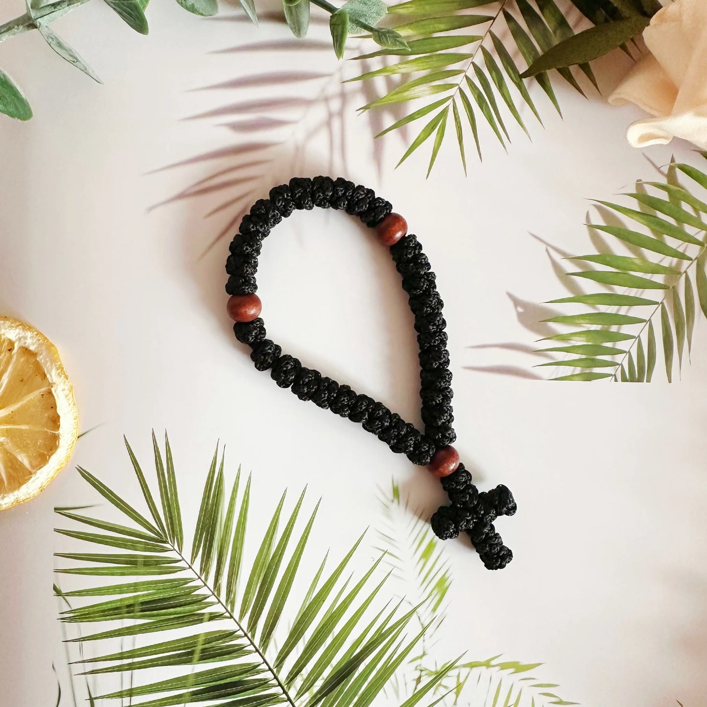 Handmade Christian knot Prayer Protection Blessing Cross Charm Tassel Car Hanging Charm