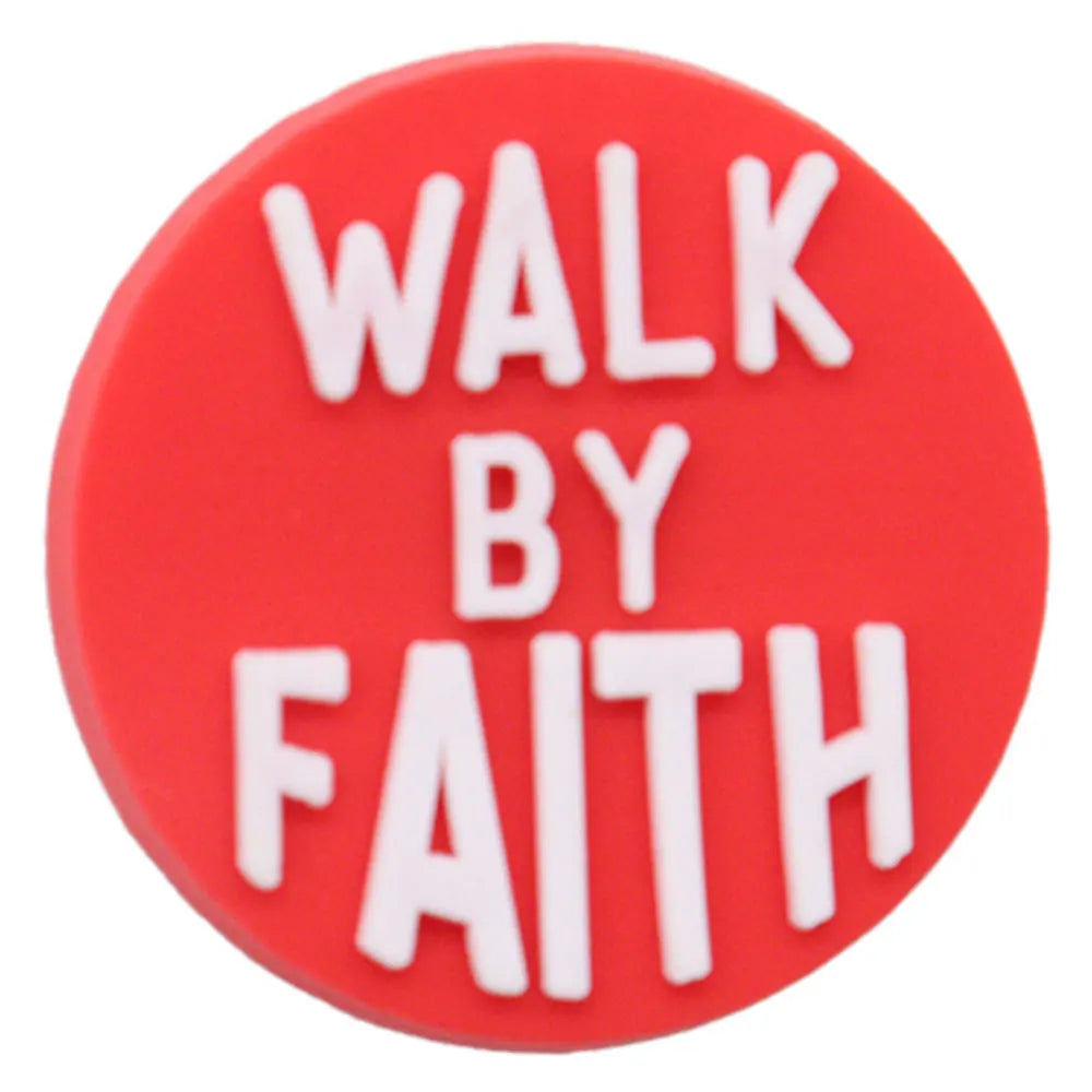 20PCS Jesus Saves Made In God's Image Life Is Good Christianity PVC crocs Decoration Buckle Charms