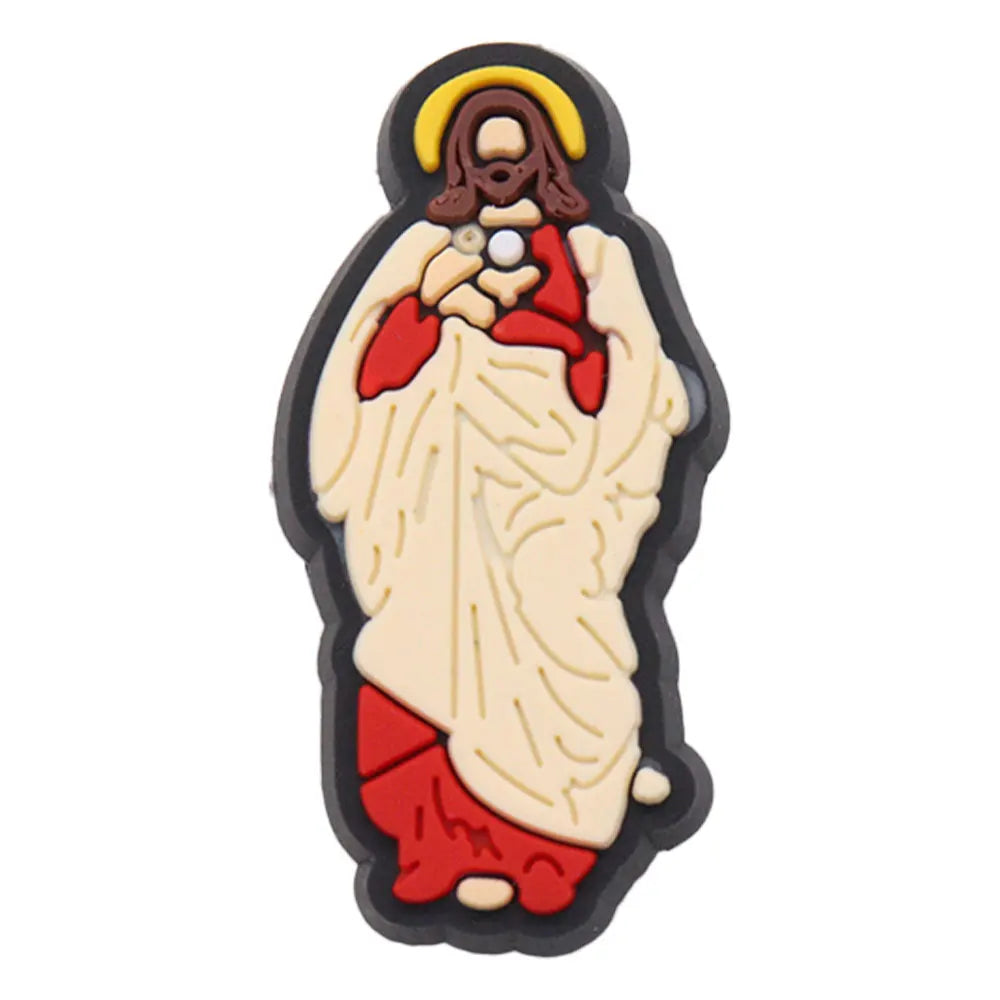 20PCS Jesus Saves Made In God's Image Life Is Good Christianity PVC crocs Decoration Buckle Charms