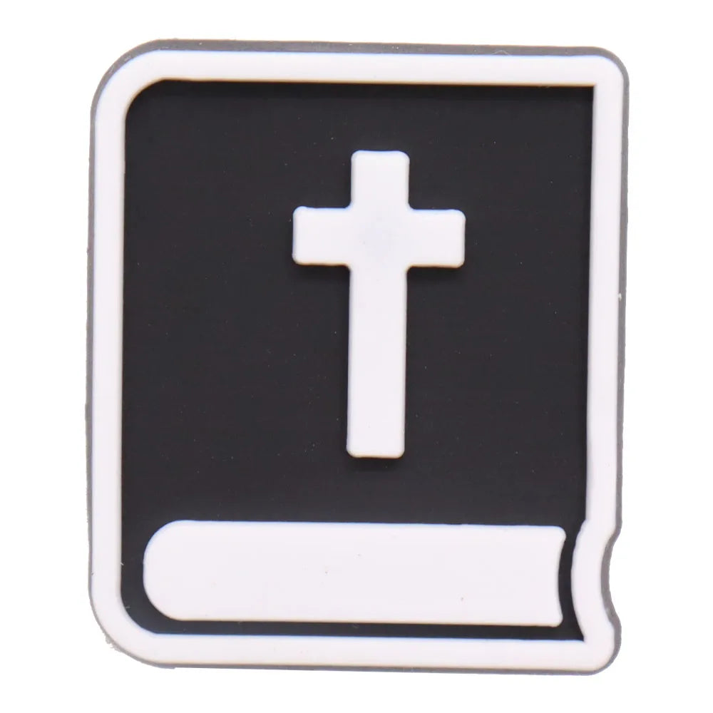 20PCS Jesus Saves Made In God's Image Life Is Good Christianity PVC crocs Decoration Buckle Charms