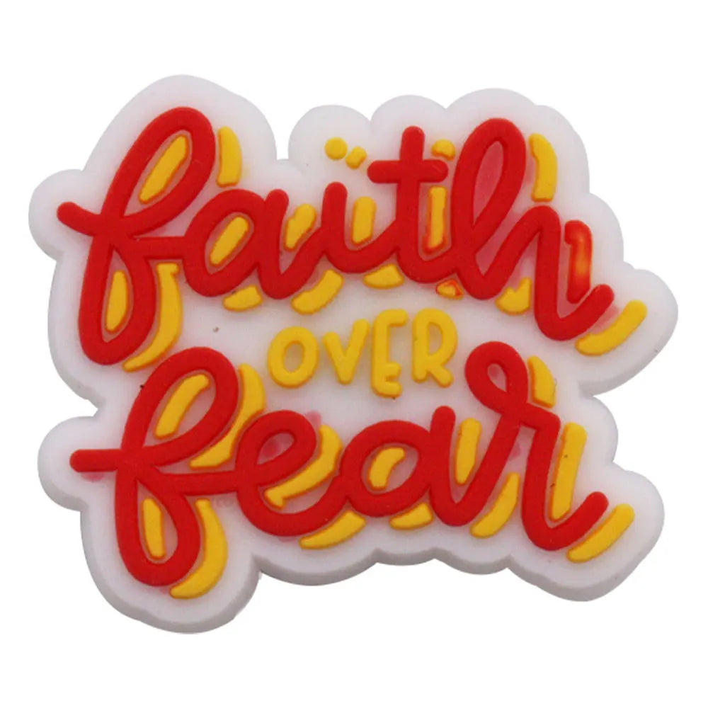 20PCS Jesus Saves Made In God's Image Life Is Good Christianity PVC crocs Decoration Buckle Charms