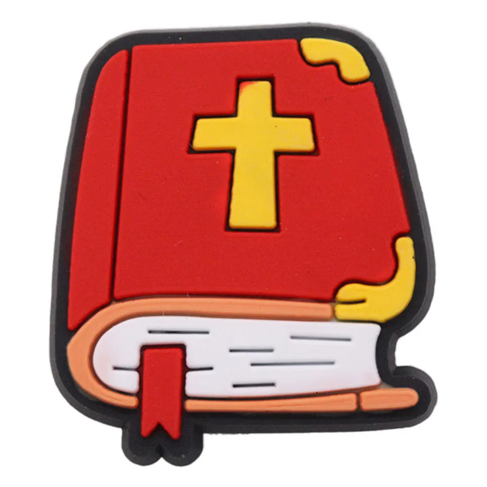 20PCS Jesus Saves Made In God's Image Life Is Good Christianity PVC crocs Decoration Buckle Charms