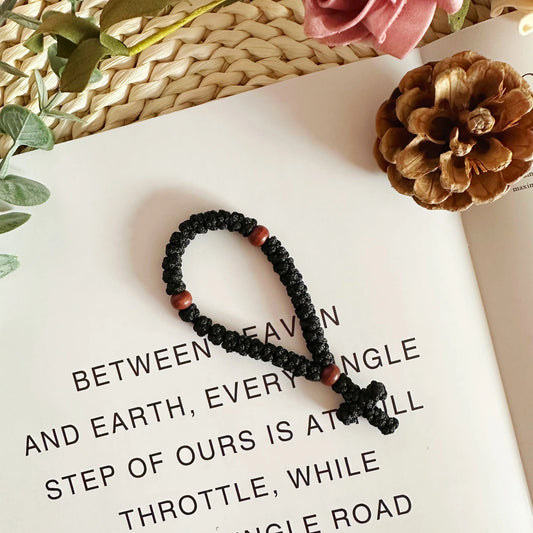 Handmade Christian knot Prayer Protection Blessing Cross Charm Tassel Car Hanging Charm